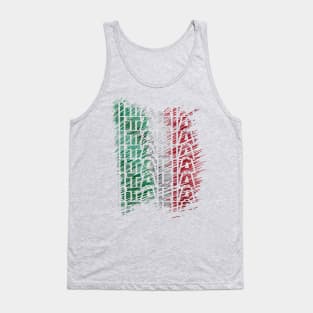 Italy Green White and Red Italia flag Tank Top